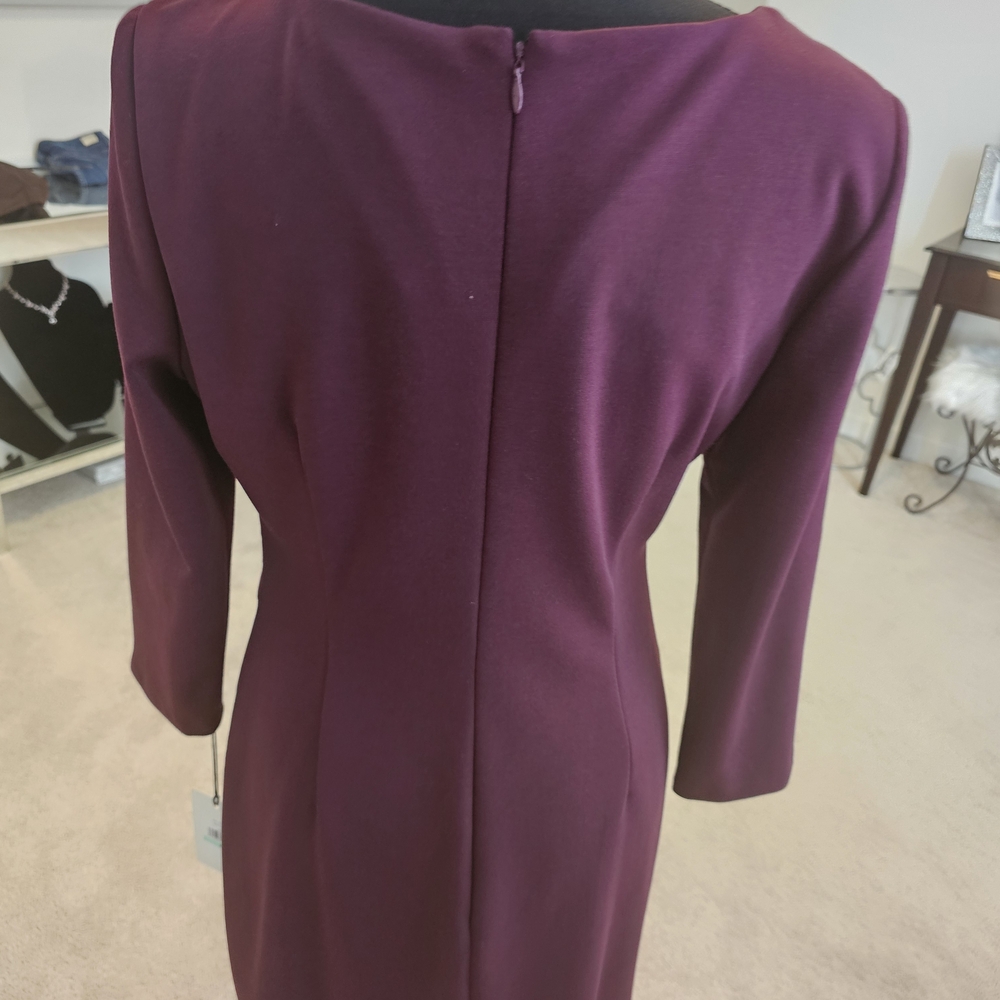 Ivanka Trump Deep Purple Long Sleeve Dress - Picture 6 of 6